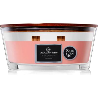 Deco Express Candle with Crackling Wick - 30H Burn Home Festive Decor Snow Deco Express Candle with Crackling Wick - 30H Burn Home Festive Decor Snow
