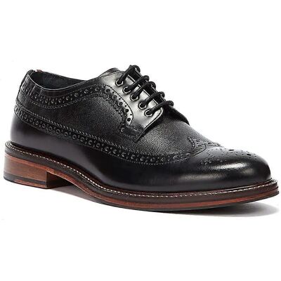 Ben Sherman Archie Brogue Leather Men's Black Shoes - Casual Shoes Ben Sherman Archie Brogue Leather Men's Black Shoes - Casual Shoes