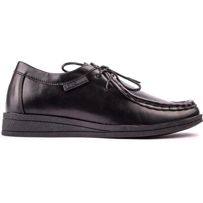 Ben Sherman Childrens Slam Shoes - Black Leather - Size Uk 4 Ben Sherman Childrens Slam Shoes - Black Leather - Size Uk 4
