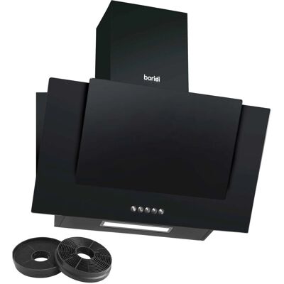 Dellonda DH129 - Carbon Filters, LED Lamp, Black Glass Cooker Hood Dellonda DH129 - Carbon Filters, LED Lamp, Black Glass Cooker Hood