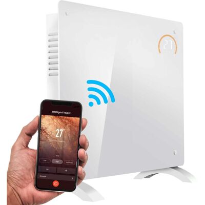 Dellonda DH136 - Electric Glass Panel Heater - 1000W - Wi-Fi Enabled Dellonda DH136 - Electric Glass Panel Heater - 1000W - Wi-Fi Enabled