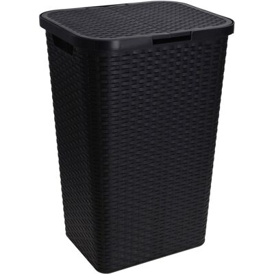 URBN Living - Plastic Rattan Laundry Bin - 60L URBN Living - Plastic Rattan Laundry Bin - 60L