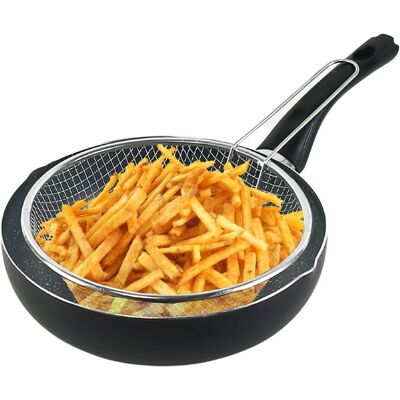 URBN-CHEF - Forged Aluminium Induction Deep Frying Pan URBN-CHEF - Forged Aluminium Induction Deep Frying Pan