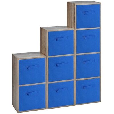URBN Living - 9 Cubed Storage Units - Oak - Storage URBN Living - 9 Cubed Storage Units - Oak - Storage