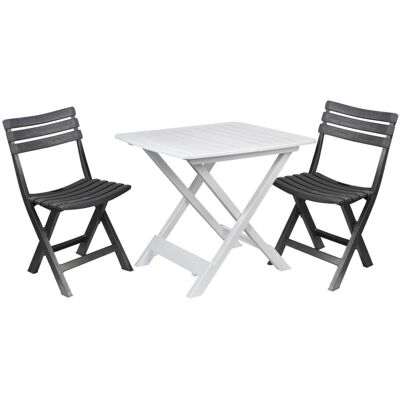 URBN Living - Portable Picnic Table - White - Furniture set URBN Living - Portable Picnic Table - White - Furniture set