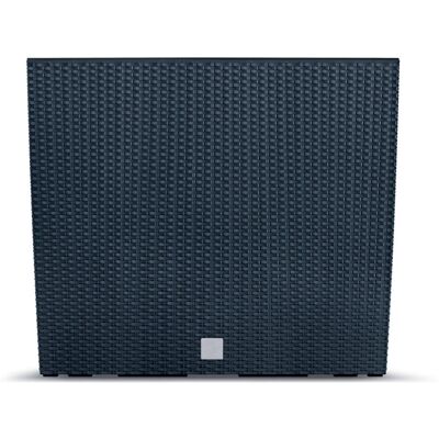 URBN Living - Rectangle Rattan Floor Standing - Anthracite - Planter URBN Living - Rectangle Rattan Floor Standing - Anthracite - Planter