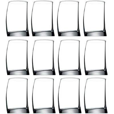 Pasabahce - Curved Whisky Tumbler - 370ml - Glassware Pasabahce - Curved Whisky Tumbler - 370ml - Glassware