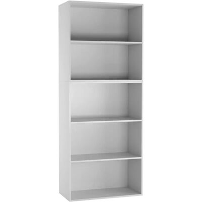 URBN Living - Wide 5 Tier - White - 5 Tier - Bookcase URBN Living - Wide 5 Tier - White - 5 Tier - Bookcase