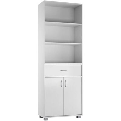 URBN Living - 5 Tier Wood Display - White - Wood - Bookcase URBN Living - 5 Tier Wood Display - White - Wood - Bookcase