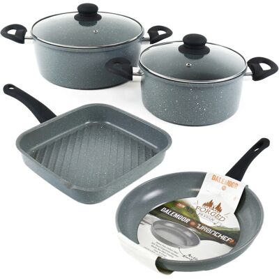 URBN-CHEF - Carbon Steel Marble Grey - Cookware Set URBN-CHEF - Carbon Steel Marble Grey - Cookware Set