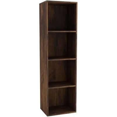 URBN Living - Rustic Brown - 4 Shelf - Wood - Bookcase URBN Living - Rustic Brown - 4 Shelf - Wood - Bookcase