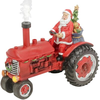 Urbn-Living Large Red Christmas Santa Tractor - Figurine with Sound & Steam Urbn-Living Large Red Christmas Santa Tractor - Figurine with Sound & Steam