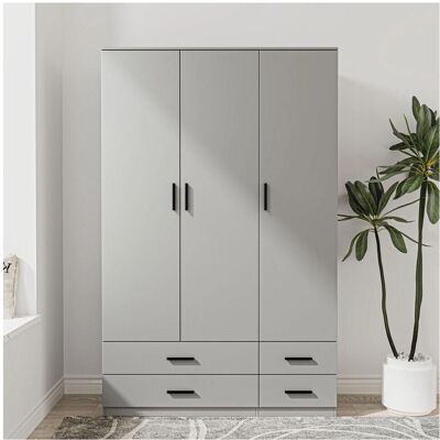 URBN Living - 3 Door 4 Drawer Wardrobe - Wardrobe URBN Living - 3 Door 4 Drawer Wardrobe - Wardrobe