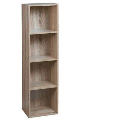URBN Living - Wooden Bookcase - Antique Oak - 4 Shelf - Bookcase URBN Living - Wooden Bookcase - Antique Oak - 4 Shelf - Bookcase