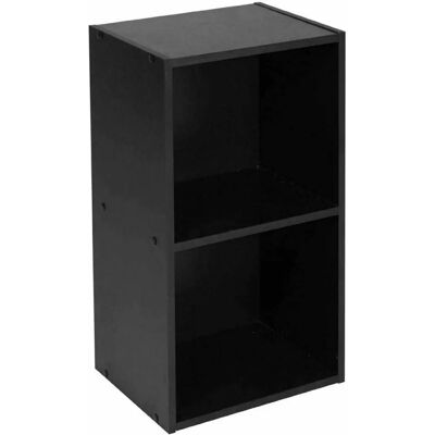 URBN Living - 2-Shelf Bookcase - Black - Wood - Bookcase URBN Living - 2-Shelf Bookcase - Black - Wood - Bookcase