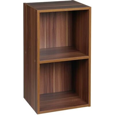 URBN Living - Teak 2-Shelf - Wood - Shelving - Bookcase URBN Living - Teak 2-Shelf - Wood - Shelving - Bookcase