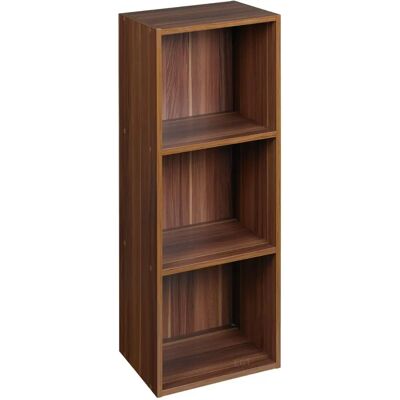 URBN Living - Teak 3-Shelf Wooden Bookcase - Teak - 3-Shelf - bookcase URBN Living - Teak 3-Shelf Wooden Bookcase - Teak - 3-Shelf - bookcase