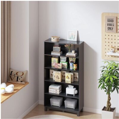 URBN Living - 5-tier Wide - Black - Bookcase URBN Living - 5-tier Wide - Black - Bookcase
