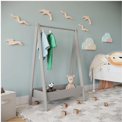 URBN Living - Wooden - Grey - Kids - Clothes Rail URBN Living - Wooden - Grey - Kids - Clothes Rail