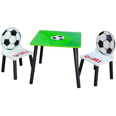 URBN Living - Football Kids Table - Wooden - 2 Chairs - Desk Set URBN Living - Football Kids Table - Wooden - 2 Chairs - Desk Set