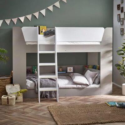 Julian Bowen Parsec Taupe und Weiß Holz Etagenbett - Etagenbett Julian Bowen Parsec Taupe und Weiß Holz Etagenbett - Etagenbett