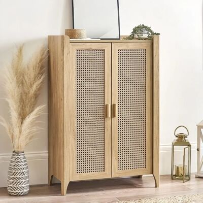 Julian Bowen - Sydney Oak - Shoe Cabinet Julian Bowen - Sydney Oak - Shoe Cabinet