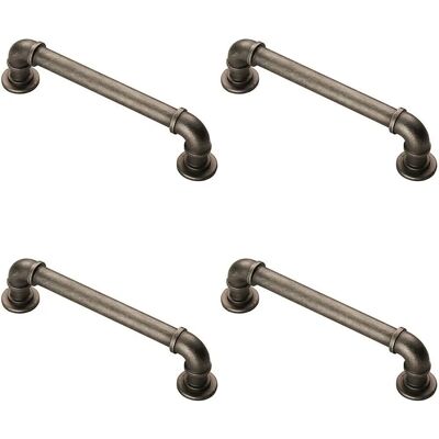 Unknown - Loops - 128mm fixing centres - 12mm dia - Pewter - cabinet pull handle Unknown - Loops - 128mm fixing centres - 12mm dia - Pewter - cabinet pull handle