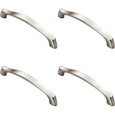Loops - Arched Pull Handle Satin Nickel - 194x17mm - 160mm Loops - Arched Pull Handle Satin Nickel - 194x17mm - 160mm