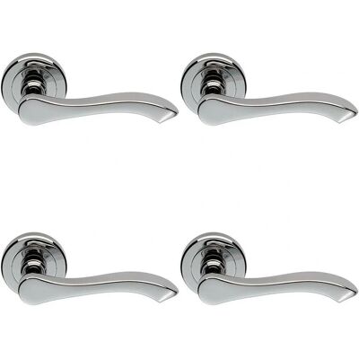 Unknown - Scroll Round Rose Chrome - Scroll Shaped - Handle Unknown - Scroll Round Rose Chrome - Scroll Shaped - Handle