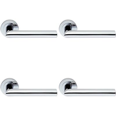 LOOPS - Straight Mitred Bar - Polished Chrome - Door Handle LOOPS - Straight Mitred Bar - Polished Chrome - Door Handle