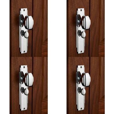 Loops - Line Detailed Backplate - Polished Chrome Loops - Line Detailed Backplate - Polished Chrome