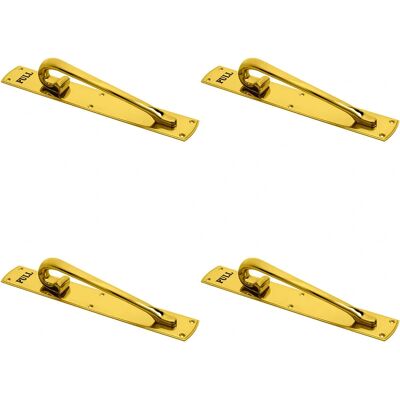Generic - Loops 4x Curved LH - Polished Brass - Door Pull Handle Generic - Loops 4x Curved LH - Polished Brass - Door Pull Handle