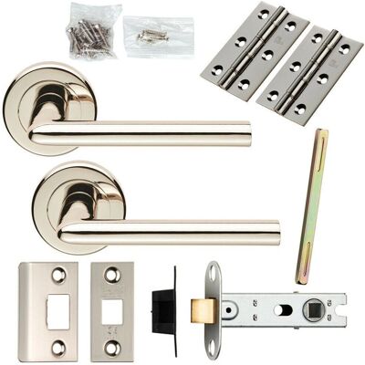 Loops - Door Handle & Latch Pack - Polished Nickel Loops - Door Handle & Latch Pack - Polished Nickel