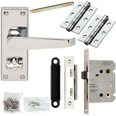 Unknown - Victorian Chrome Door Handle - Door Handle Set Unknown - Victorian Chrome Door Handle - Door Handle Set