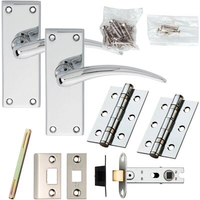 Unknown - Arched Lever on Square Backplate 150x43mm Unknown - Arched Lever on Square Backplate 150x43mm