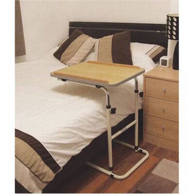 Loops - Overbed Table - Height Adjustable - Beech - Overbed Table Loops - Overbed Table - Height Adjustable - Beech - Overbed Table