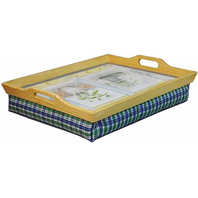 Loops - Laminated Wooden Lap Tray - 100x495x385mm - Built-in Cushion - Lap Tray Loops - Laminated Wooden Lap Tray - 100x495x385mm - Built-in Cushion - Lap Tray