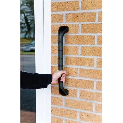 Loops - 18 Inch Outdoor Grab Bar - Non Slip Ribbed Finish Loops - 18 Inch Outdoor Grab Bar - Non Slip Ribbed Finish