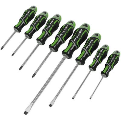 Loops - 8 Pack Screwdriver Set - Green - Screwdriver Set Loops - 8 Pack Screwdriver Set - Green - Screwdriver Set