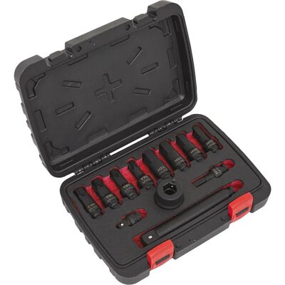 Loops - Impact Socket Bit & Accessories Set - 3/4 in drive - Chrome moly - 12-pack - Socket Set Loops - Impact Socket Bit & Accessories Set - 3/4 in drive - Chrome moly - 12-pack - Socket Set