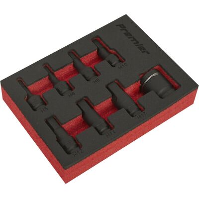 LOOPS - 8pc Hex Impact Socket Bit Set - 3/8" Sq Drive - Quick Change Adaptor - Socket Set LOOPS - 8pc Hex Impact Socket Bit Set - 3/8" Sq Drive - Quick Change Adaptor - Socket Set