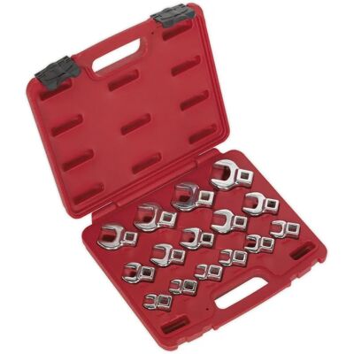 Loops - 15pc Open Ended Crows Foot Nut Spanner - 3/8" Square Drive Loops - 15pc Open Ended Crows Foot Nut Spanner - 3/8" Square Drive
