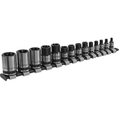 Loops - TRX Star - 1/4 3/8 1/2 - Black Chrome - Socket Set Loops - TRX Star - 1/4 3/8 1/2 - Black Chrome - Socket Set