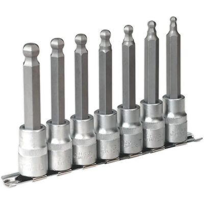 Loops - 100mm Ball-End Hex Socket Bit Set - 5mm to 12mm Loops - 100mm Ball-End Hex Socket Bit Set - 5mm to 12mm