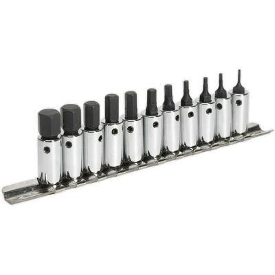 Loops - 11pc S2 Hex Socket Bit Set - 1/4" Drive - 1.5mm to 11mm Allen Loops - 11pc S2 Hex Socket Bit Set - 1/4" Drive - 1.5mm to 11mm Allen