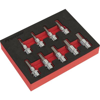 Loops - 9pc Hex Socket Bit Set 3/8" Square Drive - 4-12mm - S2 Steel - Hex Bit Set Loops - 9pc Hex Socket Bit Set 3/8" Square Drive - 4-12mm - S2 Steel - Hex Bit Set