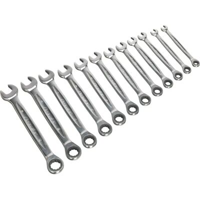 Loops - 12pc PREMIUM Combination Ratchet Spanner Set - 12 Pt Metric Socket Loops - 12pc PREMIUM Combination Ratchet Spanner Set - 12 Pt Metric Socket