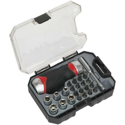 Loops - Stubby Ratchet - 24pc - ComfortGrip - Screwdriver set Loops - Stubby Ratchet - 24pc - ComfortGrip - Screwdriver set
