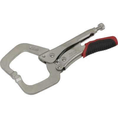Loops - 170mm Locking C-Clamp Pliers - 0-50mm Jaw Capacity Loops - 170mm Locking C-Clamp Pliers - 0-50mm Jaw Capacity