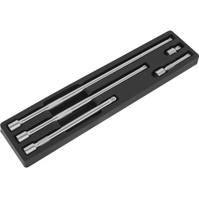 Loops - 5 Piece Knurled Wobble Extension Bar Set - 1/2" Sq Drive Loops - 5 Piece Knurled Wobble Extension Bar Set - 1/2" Sq Drive